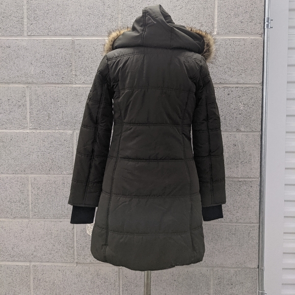 New Maralyn & Me Long Parka Small Olive - Picture 3 of 9